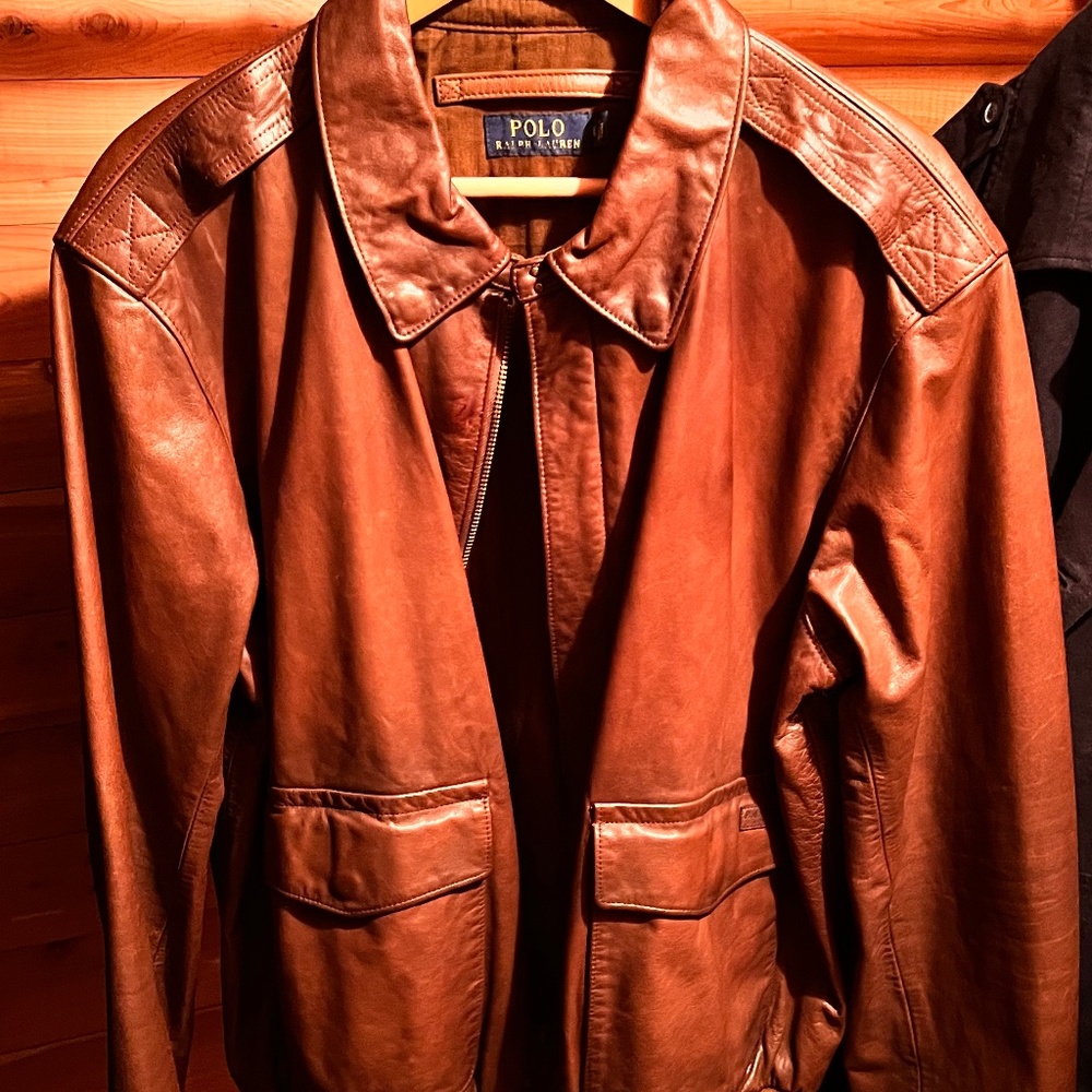 Leather Ralph Lauren XL Jacket